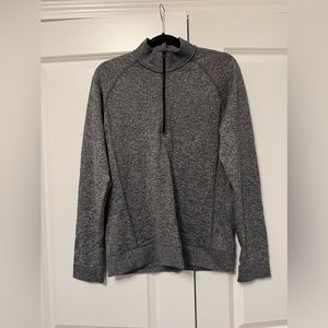 Lululemon grey and black quarter zip athletic jacket